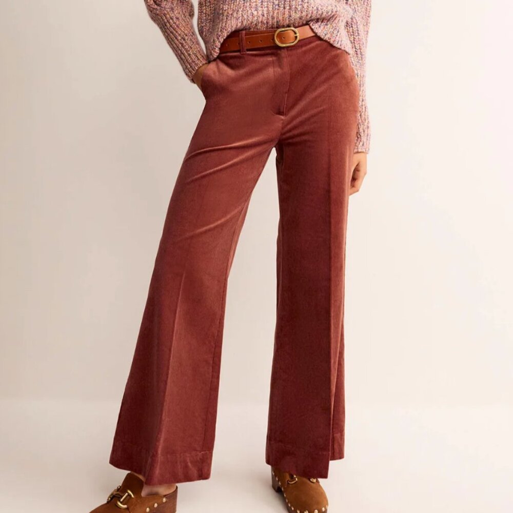 Boden Wide-Leg Corderoy Pants